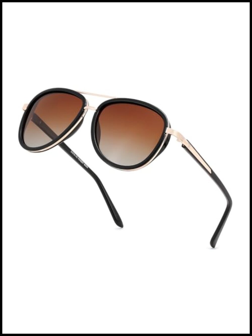 Retro Square Polarized UV400 Full Frame Unisex Sunglasses